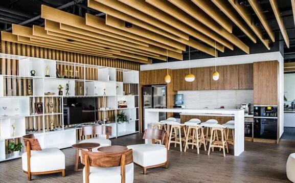 青島慶典公司歐簡(jiǎn)風(fēng)格辦公室裝修效果圖