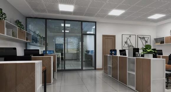 青島英語培訓學校辦公室裝修效果圖